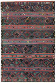 絨毯 オリエンタル キリム トルコ 168X250 ダークグレー/レッド (ウール, トルコ)