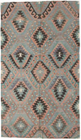  Orientalischer Kelim Türkei Teppich 176X307 Grau/Orange Wolle, Türkei Carpetvista