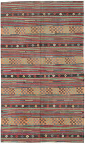  Orientalisk Kelim Turkisk Matta 170X293 Röd/Grå Ull, Turkiet Carpetvista