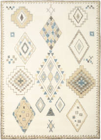 Berber Indisk Teppe - Off White/Beige 240X340 Off White/Beige Ull, India