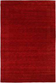  190X290 Einfarbig Loribaf Loom Fine Beta Teppich - Rot Wolle