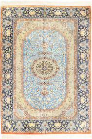 Ghom Silke Tæppe 131X185 Silke, Persien/Iran