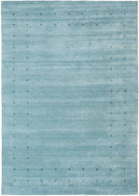 Loribaf Loom Fine Delta 240X340 Large Light Blue Plain (Single Colored) Wool Rug