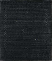 Loribaf Loom Fine Alfa Teppich - Schwarz/Grau 240X290 Schwarz/Grau Wolle, Indien