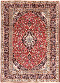 Keshan Matta 245X345 Röd/Orange Ull, Persien/Iran Carpetvista