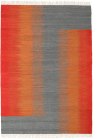 Ikat 140X200 Small Red/Grey Rug