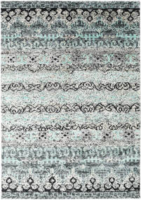  160X230 Quito 絨毯 - グレー 絹