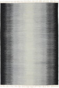Ikat 160X230 Black/Grey Wool Rug