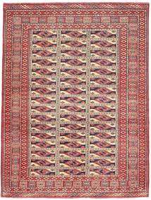 131X177 Alfombra Turkaman Patina Oriental Rojo/Naranja (Lana, Persia/Irán) Carpetvista