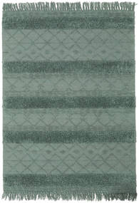  140X200 小 キリム Berber Ibiza 絨毯 - グリーン/ターコイズ ウール