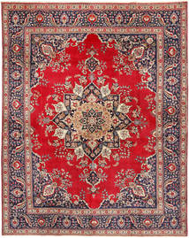 Tapete Persa Tabriz 305X380 Vermelho/Laranja Grande (Lã, Pérsia/Irão)