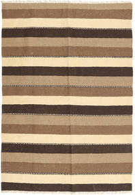  Persischer Kelim Teppich 134X193 Beige/Braun (Wolle, Persien/Iran)
