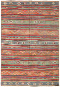  Kilim Turkish Rug 196X280 Wool Carpetvista