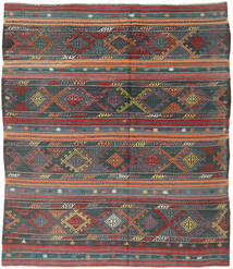 絨毯 キリム トルコ 201X227 グレー/ダークグレー (ウール, トルコ)