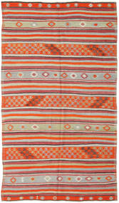 157X277 Kilim Turkish Rug Oriental Red/Yellow (Wool, Turkey) Carpetvista