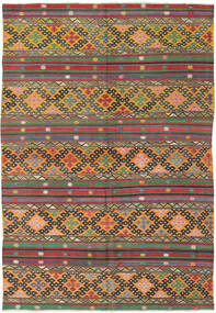 180X264 Kelim Türkei Teppich Orientalischer Braun/Rot (Wolle, Türkei) Carpetvista