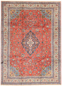  Orientalsk Sarough Tæppe 243X338 Rød/Beige Uld, Persien/Iran Carpetvista
