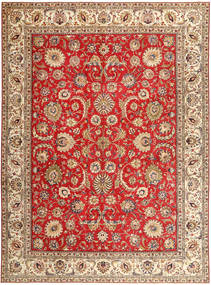 Tabriz Patina Koberec 335X454 Vintage Perský Vlněný Béžová/Červená Velký Carpetvista
