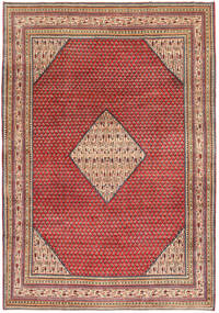 Sarough Patina Teppich 217X310 Rot/Beige Wolle, Persien/Iran Carpetvista