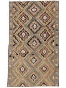  Kilim Vintage Turkish Rug 175X290 Vintage Wool Brown/Dark Yellow Carpetvista