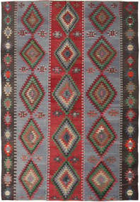 187X253 絨毯 キリム トルコ オリエンタル レッド/グレー (ウール, トルコ) Carpetvista