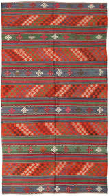 Alfombra Oriental Kilim Turquía 168X296 Rojo/Gris (Lana, Turquía)