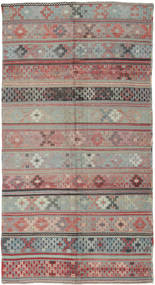 146X288 Kilim Turkish Rug Oriental Grey/Red (Wool, Turkey) Carpetvista