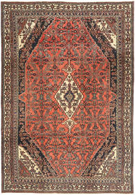 絨毯 ハマダン シャフバフ パティナ 233X334 茶色/レッド (ウール, ペルシャ/イラン)