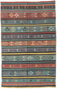 150X236 絨毯 キリム トルコ オリエンタル ダークグレー/グレー (ウール, トルコ) Carpetvista