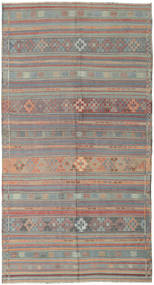 絨毯 キリム トルコ 164X301 グレー/オレンジ (ウール, トルコ)