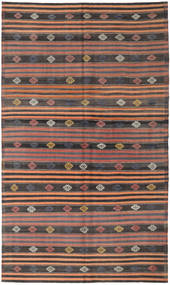 Orientalischer Kelim Türkei Teppich 186X318 Braun/Orange Wolle, Türkei Carpetvista
