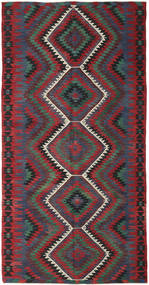 絨毯 オリエンタル キリム トルコ 155X296 ダークグレー/レッド (ウール, トルコ)