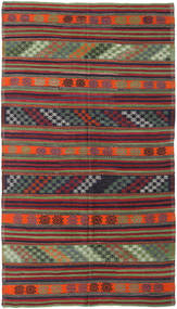 180X315 絨毯 キリム トルコ オリエンタル レッド/グリーン (ウール, トルコ) Carpetvista