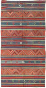 167X323 絨毯 オリエンタル キリム トルコ レッド/茶色 (ウール, トルコ) Carpetvista