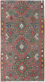  Orientalischer Kelim Türkei Teppich 176X318 Rot/Grau Wolle, Türkei Carpetvista