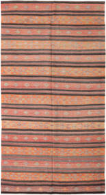  Kilim Turkish Rug 178X334 Wool Brown/Orange Carpetvista