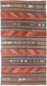 174X318 Tappeto Orientale Kilim Vintage Turchi Rosso/Verde (Lana, Turchia) Carpetvista