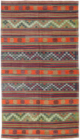  Orientalischer Kelim Türkei Teppich 173X310 Rot/Grün Wolle, Türkei Carpetvista