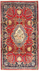 115X205 Kashmar Vloerkleed Oosters Rood/Beige (Wol, Perzië/Iran) Carpetvista