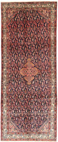 Tapis Persan Hamadan 125X314 De Couloir Rouge/Rouge Foncé (Laine, Perse/Iran)