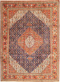 絨毯 ペルシャ タブリーズ 258X345 ベージュ/レッド 大きな (ウール, ペルシャ/イラン)