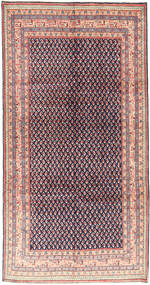  Persian Sarouk Mir Rug 158X304 Red/Dark Purple (Wool, Persia/Iran)