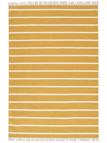  200X300 Striped Dhurrie Stripe Rug - Mustard Yellow/Yellow Wool