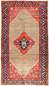 Tappeto Persiano Koliai 156X281 Passatoie Rosso/Beige (Lana, Persia/Iran)