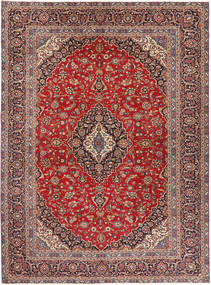 Alfombra Oriental Keshan Patina 284X375 Rojo/Rojo Oscuro Grande (Lana, Persia/Irán)