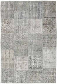  Patchwork Rug 156X230 Wool Grey/Light Grey Small Carpetvista