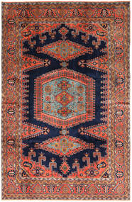 Tapete Wiss Patina 228X350 Vermelho/Azul Escuro (Lã, Pérsia/Irão)