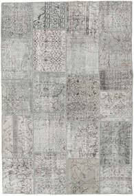  Patchwork Rug 156X232 Wool Grey/Light Grey Small Carpetvista