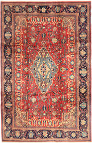 Alfombra Oriental Sarough 218X336 Rojo/Beige (Lana, Persia/Irán)
