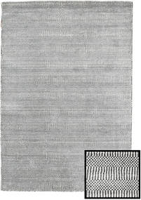 120X180 Bamboo Grass Rug - Black/Grey Modern Black/Grey (Wool/Bamboo Silk, India)